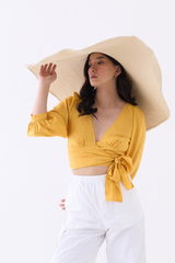 Cream Oversized Hat