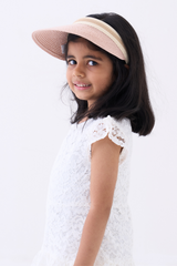 Pink Kids Visor Hat